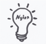 A sketch bulb in which written nginx